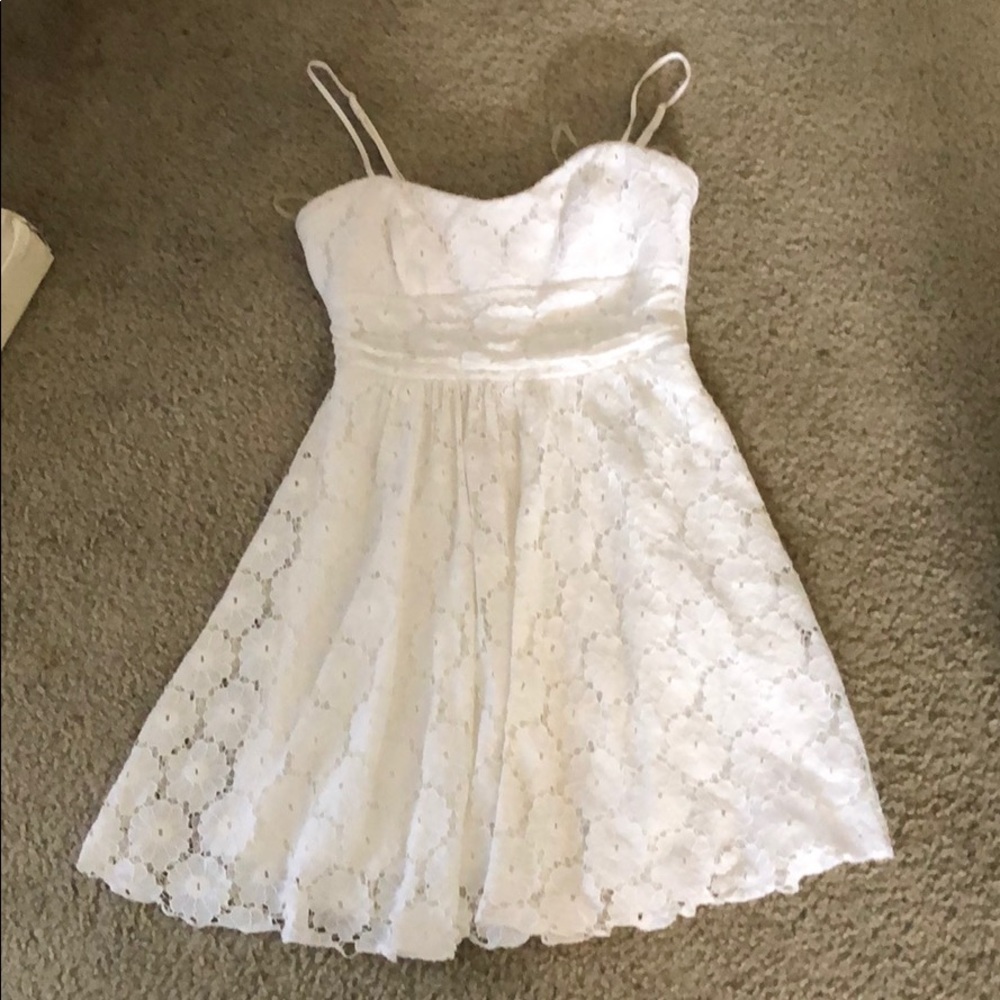 NWOT White flower lace sundress